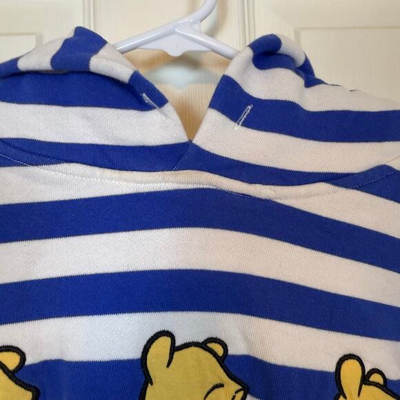 Winnie the Pooh Blue and White Striped Hoodie Medium SOLD OUT Disney Parks VGUC - Picture 4 of 8